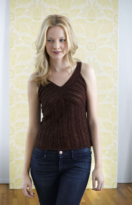 Shimmer Lace Top in Lion Brand Vanna's Glamour - 90019