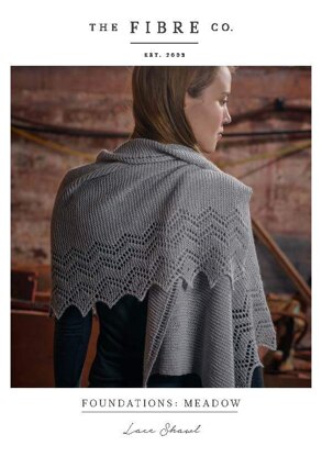 Lace Shawl in The Fibre Co. Meadow - Downloadable PDF