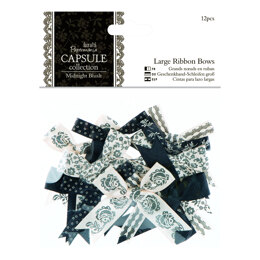 Papermania Large Ribbon Bows (12pcs) - Capsule