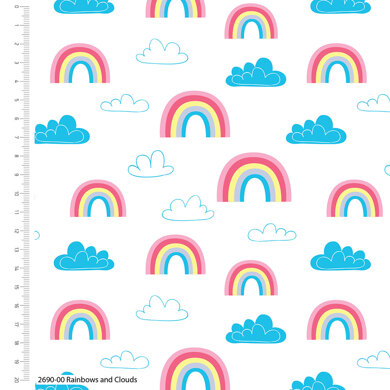 Craft Cotton Company Children - Rainbows & Clouds