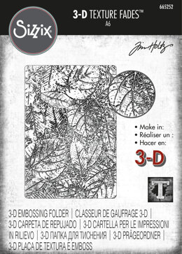 Tim Holtz 3-D Texture Fades Embossing Folder - Foliage