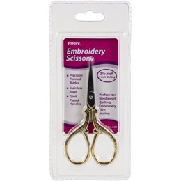 Allary Embroidery Scissors 3.5in Gold Handle