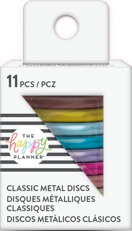 The Happy Planner Medium Metal Expander Discs 11/Pkg - Rainbow
