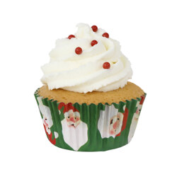 PME Cake Cupcake Cases Foil Lined - Christmas Santa Pk/30