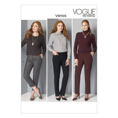 Vogue Misses'/Misses' Petite Pants V9155 - Sewing Pattern
