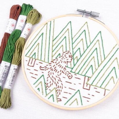 PopLush Sasquatch Embroidery Kit - 5in