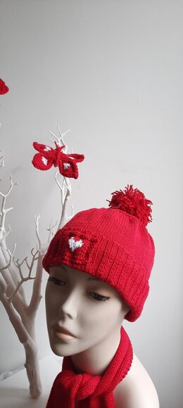 "Valentine" Bobble Hat