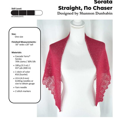 Sorata Straight No Chaser in Cascade Yarns - FW273 - Downloadable PDF