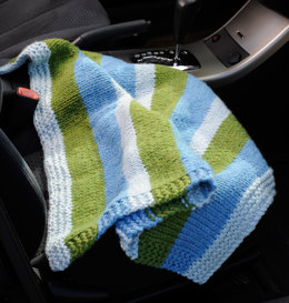 Compact Car Blanket in Lion Brand Wool-Ease Thick & Quick - L10446
