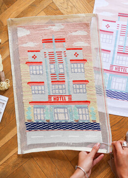 We Are Knitters Petit Point Art Deco Cross Stitch Kit - 43 x 28 cm