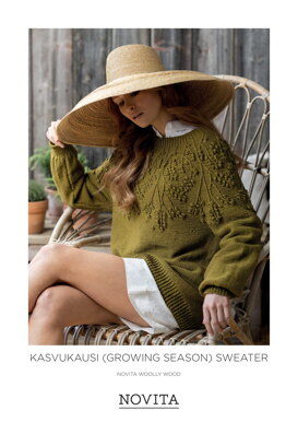 Kasvukausi (Growing Season) Sweater in Novita WoollyWood - Downloadable PDF