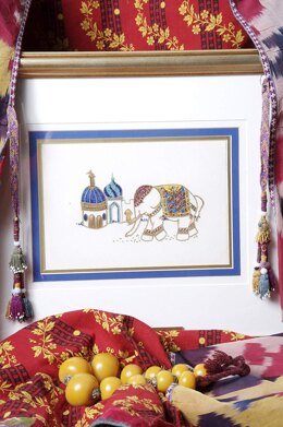 Rajmahal Rajah the Elephant Printed Embroidery Kit - Multi