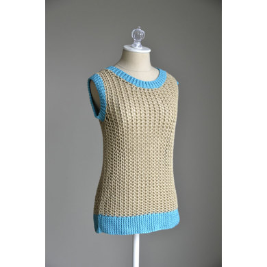 Netted Tank in Universal Yarn Cotton Supreme