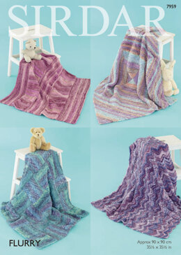 Blankets in Sirdar Flurry - 7959 - Leaflet