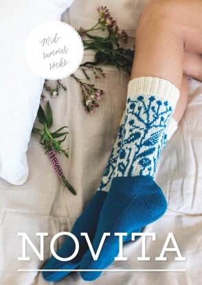 Midsummer Colorwork Socks for Women in Novita Venla - 31 - Downloadable PDF