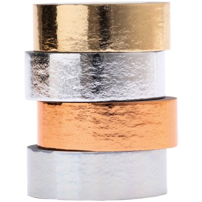 Paper Poetry Washi Tape Pack of 4 Metallic Tapes