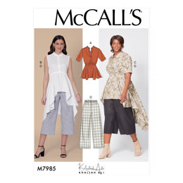 McCall's Misses' and Women's Top, Tunics, and Pants M7985 - Sewing Pattern