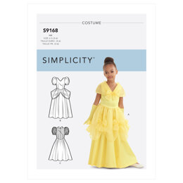 Simplicity Children's & Girls' Princess Costumes S9168 - Sewing Pattern