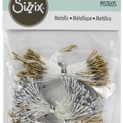 Sizzix Making Essential Flower Stamens 300/Pkg - Metallic