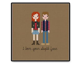 Amy and Rory In Love - PDF Cross Stitch Pattern