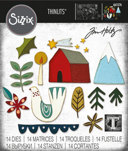 Sizzix Thinlits Die Set 14PK - Funky Nordic