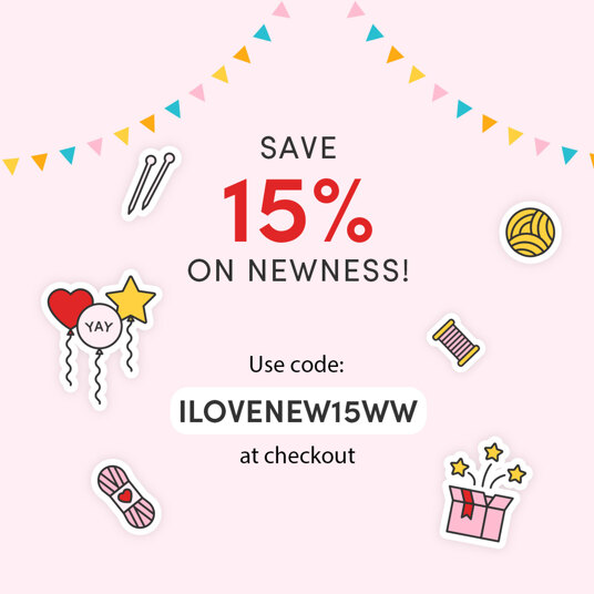 15 percent off newness! Code: ILOVENEW15WW