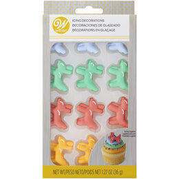 Wilton Balloon Dog Icing Decorations, 12-Count
