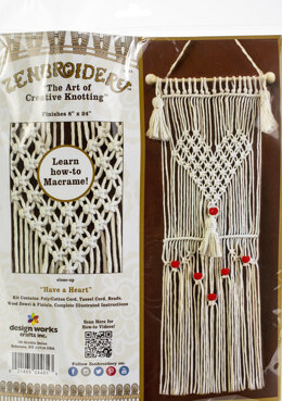 Design Works Have a Heart Wall Hanging Macrame Kit