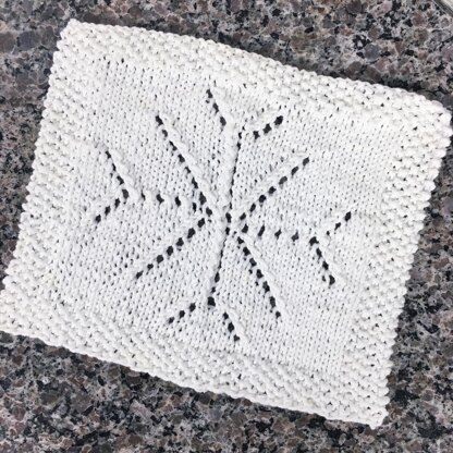 Lacy Snowflake Dishcloth