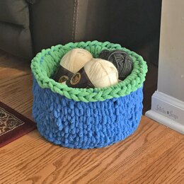 Finger Knit Basket