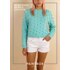 Bubblegum Bobble Sweater - Free Knitting Pattern in Paintbox Yarns Wool Mix Aran