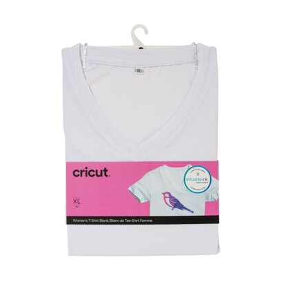 Cricut Women's T-Shirt Blank, V-Neck - XL