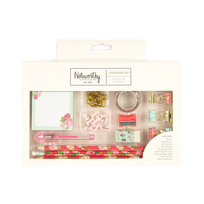 Noteworthy Large Stationery Set - Graphic Florals
