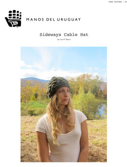 Sideways Cable Hat in Manos del Uruguay Clasica Wool