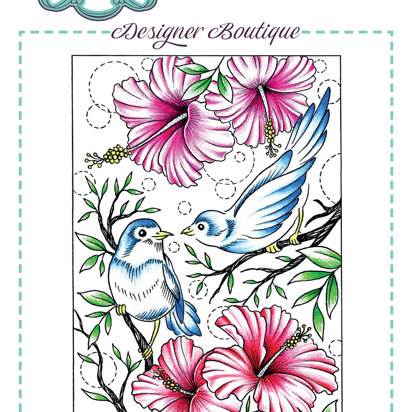 Creative Expressions Designer Boutique Tweethearts 6 in x 4 in Clear Stamp Set