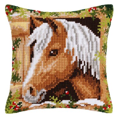 Vervaco Cushion Horse Cross Stitch Kit