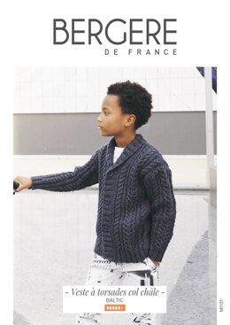Boy Jacket in Bergere de France Baltic - M1151 - Downloadable PDF