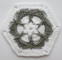 Crochet Granny Floral Hexagon LD-0119