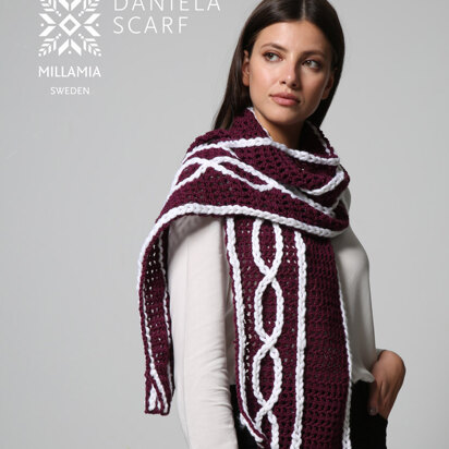 Daniela Scarf - Crochet Pattern For Women in MillaMia Naturally Soft Aran and Naturally Soft Super Chunky