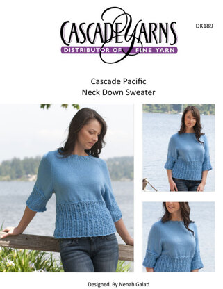 Neck Down Sweater Cascade Pacific - DK189