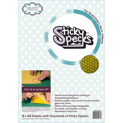 Creative Expressions Sticky Specks Micro Adhesive Sheets 8 x A5