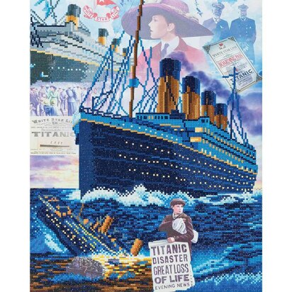 Crystal Art Kit (Large) - Titanic: Sunken Dreams Diamond Painting Kit - 19.7" x 15.75"