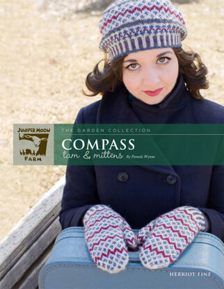 Compass Tam & Mittens in Juniper Moon Farm Herriot Fine - J23 - 05 - Downloadable PDF