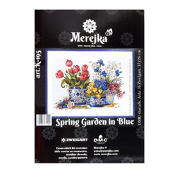 Merejka Spring Garden In Blue Cross Stitch Kit
