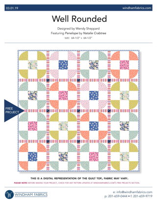 Windham Fabrics Well Rounded - Downloadable PDF