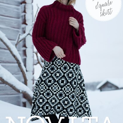 Granny Square Skirt in Novita Nordic Wool - Downloadable PDF