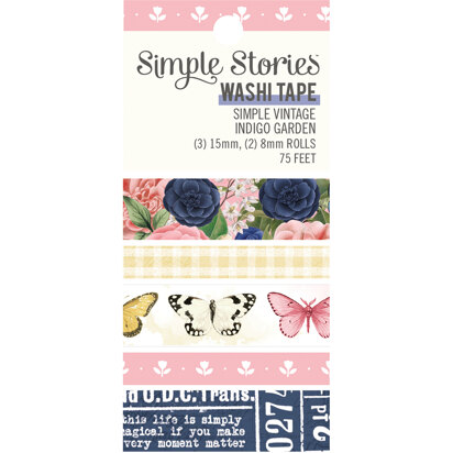 Simple Stories Indigo Garden Washi Tape