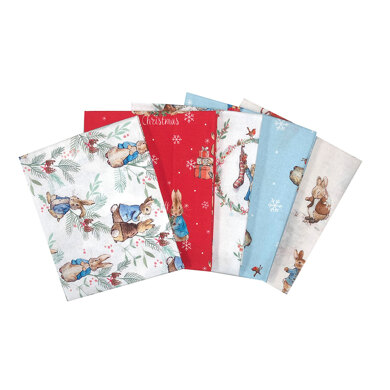 Craft Cotton Company Fat Quarter Stoffpaket Peter Rabbit Christmas Traditions