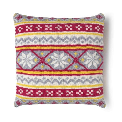 "Dalarna Cushion Cover" : Cushion Knitting Pattern in MillaMia Yarn