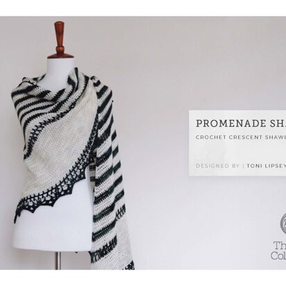 Promenade Shawl by Toni Lipsey - Crochet Pattern For Women in The Yarn Collective
